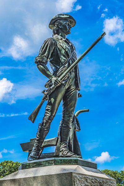 Perry, William 아티스트의 The Minute Man statue-Old North Bridge-Minute Man National Historical Park-First Battle American Re작품입니다.